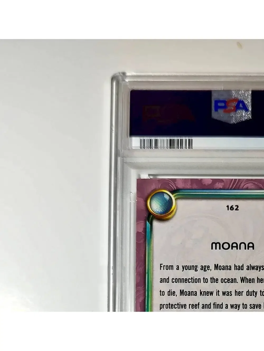 Moana 2025 Topps Disney Cartoon Princess #162 Card Moana PSA 9 MT